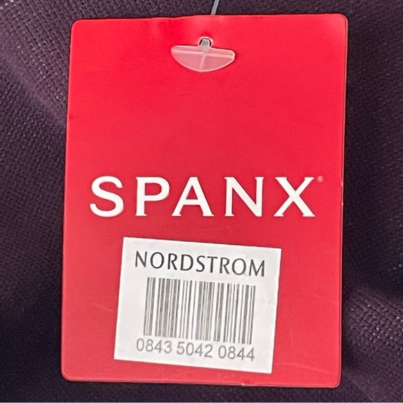 SPANX NWT SEAMLESS TRACK STRIPE LEGGINGS JAMMY PLUM MEDIUM - Picture 5 of 11